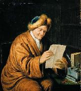 MIERIS, Willem van An Old Man Reading china oil painting reproduction